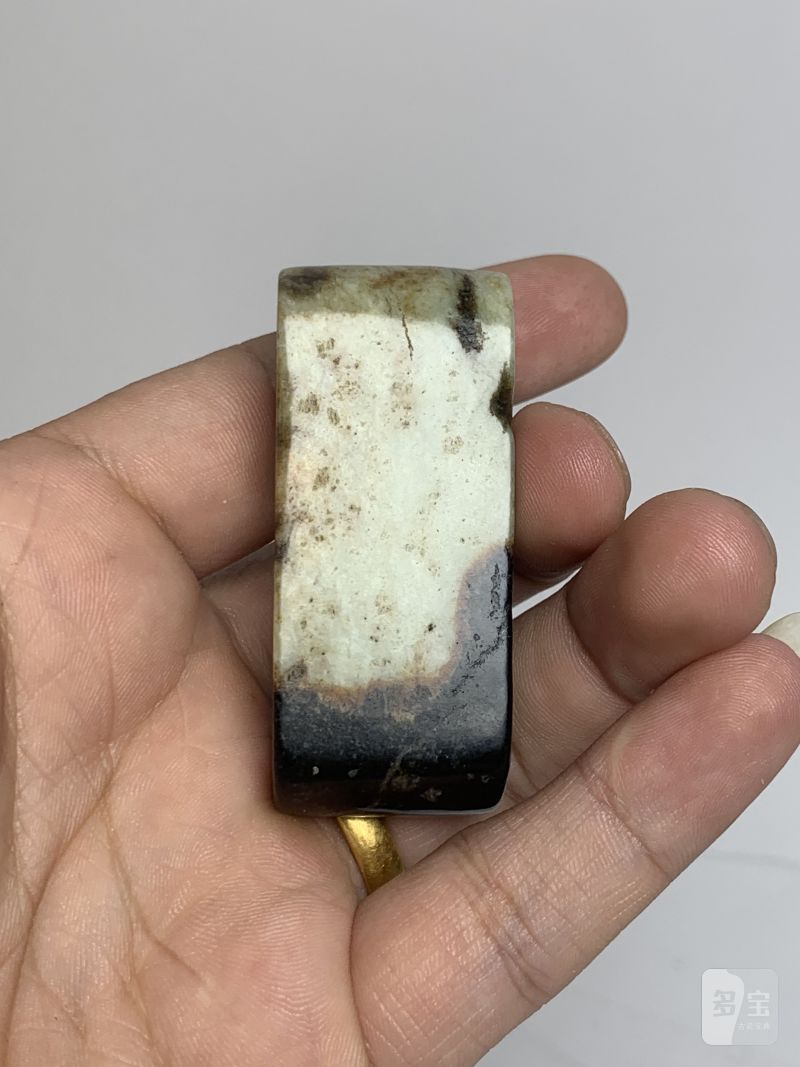 明 白玉提油蒲纹剑璏 - 图5